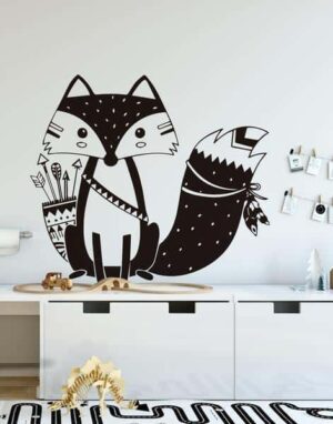 Lovely Fox by Hexa Wall Sticker