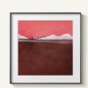 Abstract Mountains | Unframed Canvas Art Unique And Elegant Canvas Print - Wall Art Brown / 60X60Cm