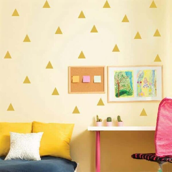 Triangles by Henry Jacobsson Wall Sticker Gold