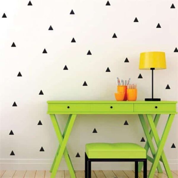 Triangles by Henry Jacobsson Wall Sticker Black