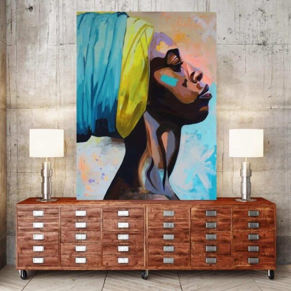 She Lives In Africa Canvas print - Wall Art