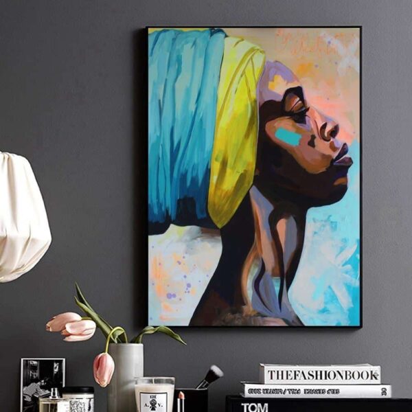 She Lives In Africa Canvas print - Wall Art