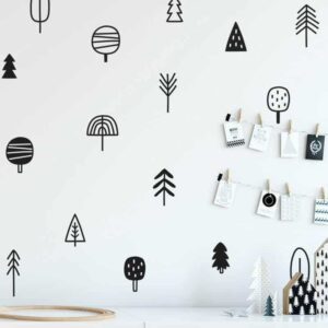 Forest and Tree Kids Wall Decals Wall decals Gold / 57 Trees