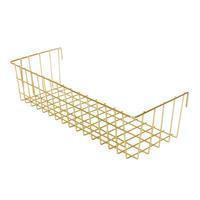 Exploration | Shelf with Baskets | Metal Wire Grid | Wall Creative Panel Shelf Gold - basket
