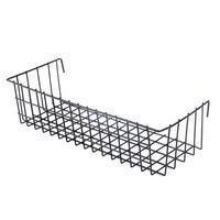 Exploration | Shelf with Baskets | Metal Wire Grid | Wall Creative Panel Shelf Black - basket