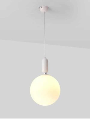 Milk Glass Globe | Mars Naked | Pendant Lighting unique and elegant Pendant lighting Nordic white / Ø30cm