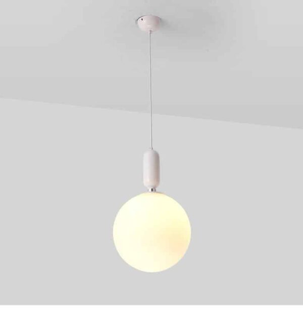 Milk Glass Globe | Mars Naked | Pendant Lighting unique and elegant Pendant lighting Nordic white / Ø30cm
