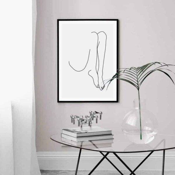 Picasso Woman Line Drawing Sketch| Unframed Canvas Art