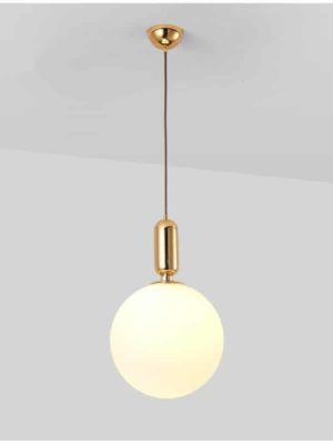 Milk Glass Globe | Mars Naked | Pendant Lighting unique and elegant Pendant lighting Luxe gold / Ø30cm