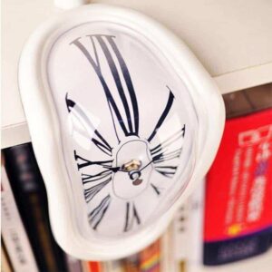 Mysterious Clock | Melting Illusion Clock Clean White