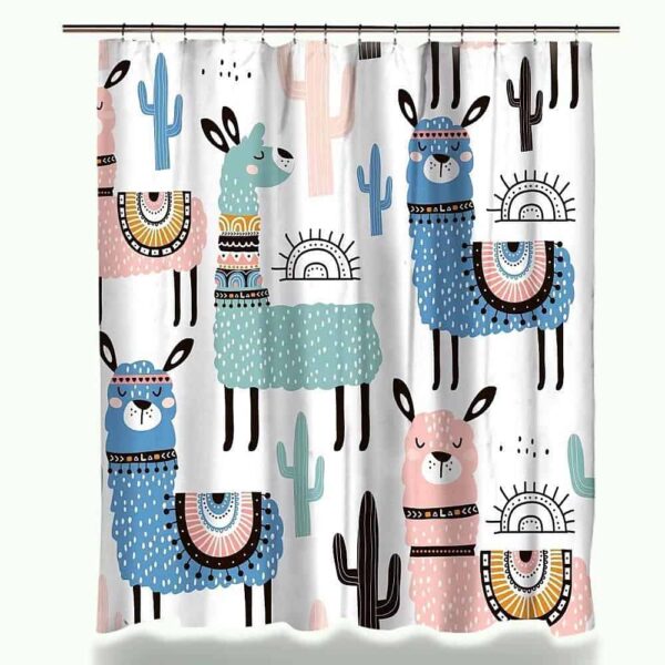 Funny Alpaca Shower Curtain unique and elegant Shower Curtain Alpaca / Curtain / 180x180cm curtain