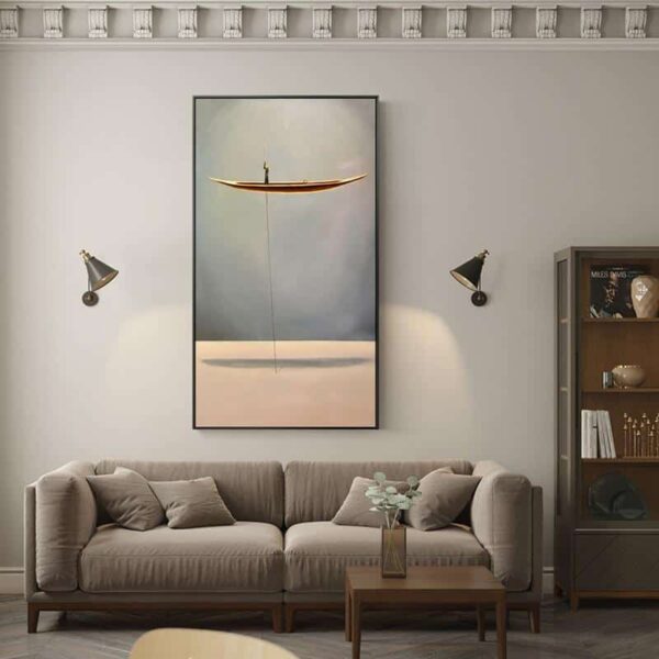 Boat and Lanscape Canvas print - Wall Art
