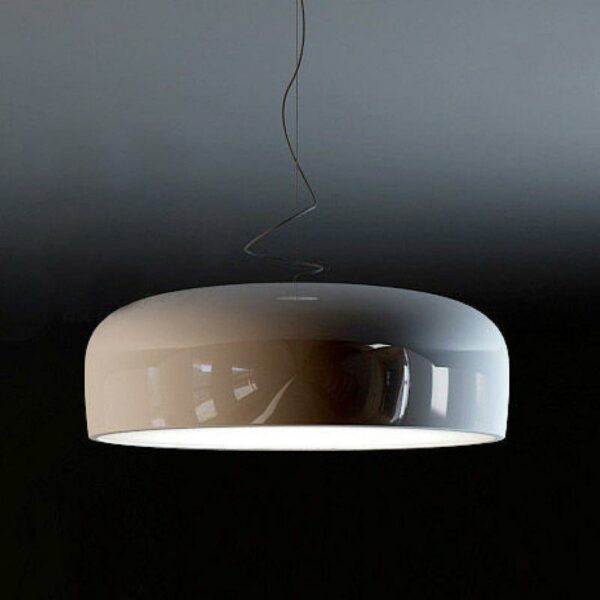 Möjligt Round Pendant Lighting Pendant lighting Glossy White / Ø60cm /  H23cm