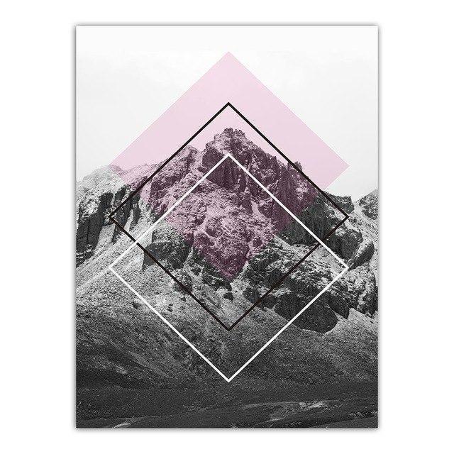 The Momument Canvas print - Wall Art At the top of the mountain / 60x80cm
