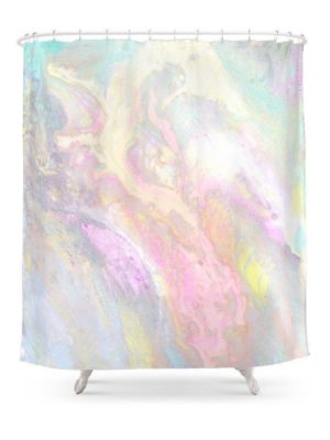 Slick Pastel Shower Curtain Shower curtain