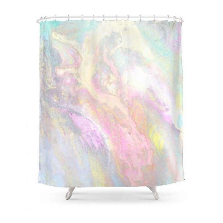 Slick Pastel Shower Curtain Shower curtain