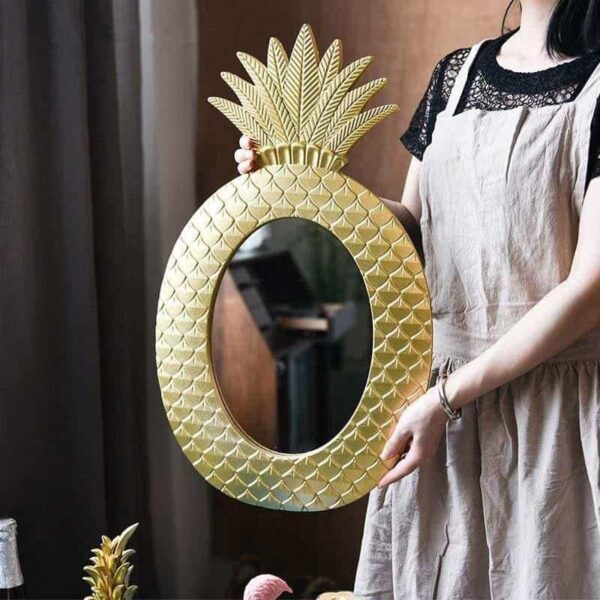 Diamond Gold Pineapple Mirror