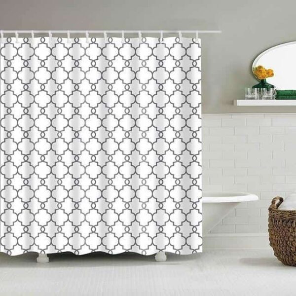 Collier Secret For Luxe Shower Curtain unique and elegant Shower curtain Luxe White / 180x180cm