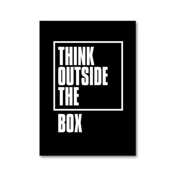 A Heroic Thinker | Think Outside The Box | Unframed Canvas Art unique and elegant Canvas print - Wall Art 60X100cm