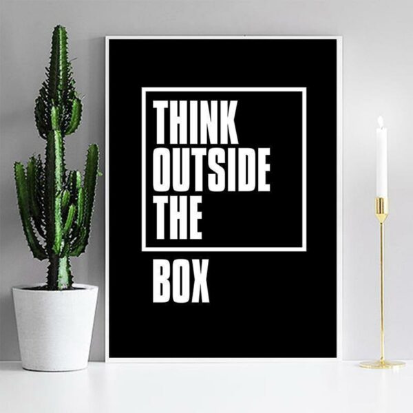 A Heroic Thinker | Think Outside The Box | Unframed Canvas Art unique and elegant Canvas print - Wall Art