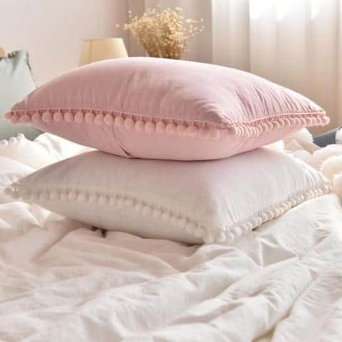 Extravagant POM POM Throw Cushion | Celiné Pillow