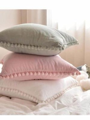 Extravagant POM POM Throw Cushion | Celiné Pillow