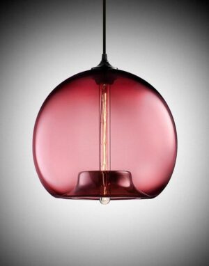 Freelight Glass Globe Pendant Light unique and elegant Pendant lighting wine red
