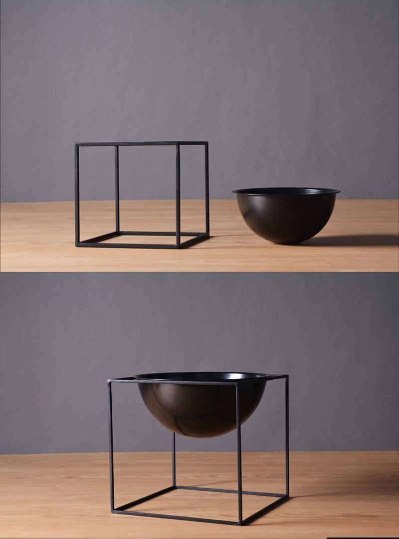 BW Cube by Henry Jacobsson  / Plant Pot Vase