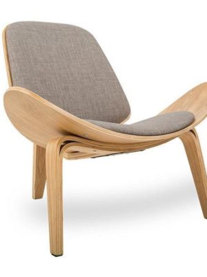 Lucetta Three by Hannes Malmström / Legged Shell Chair Chair Gray