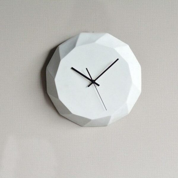 Diamond by Ciara Wall Clock Wall Clock White