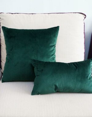 Emerald Green Luxe Pillowcase Pillow 60x60cm