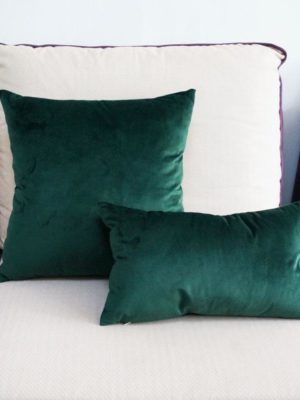 Emerald Green Luxe Pillowcase Pillow 60x60cm