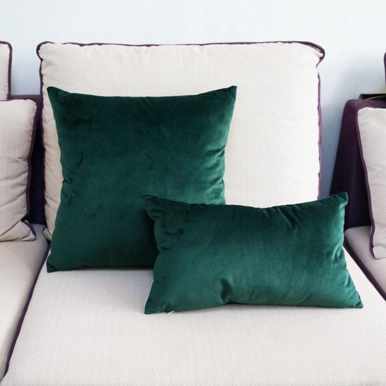 Emerald Green Luxe Pillowcase Pillow 60x60cm