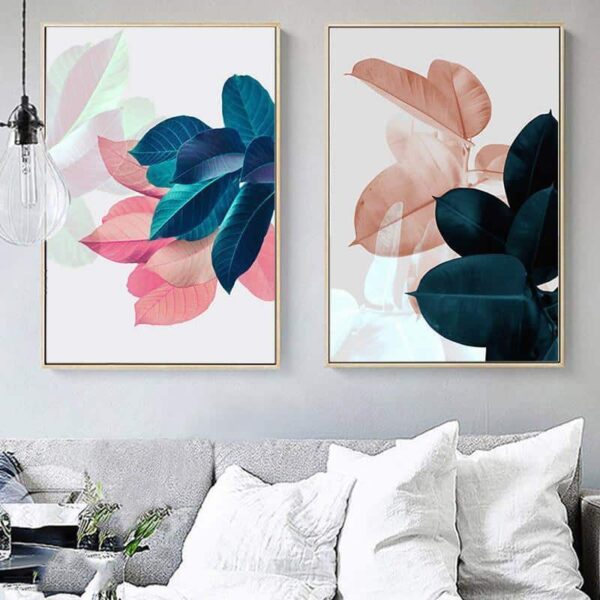 Colorful Flowers & Appeasement | Unframed Canvas Art unique and elegant Canvas print - Wall Art