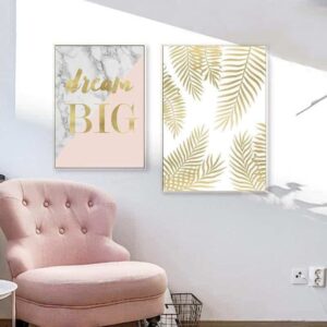 Fabulous Pink Marble | Unframed Canvas Art unique and elegant Canvas print - Wall Art