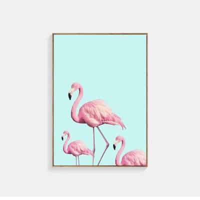Flamingo & Pink Rhapsody | Unframed Canvas Art unique and elegant Canvas print - Wall Art Perfect flamingo / 50X70cm