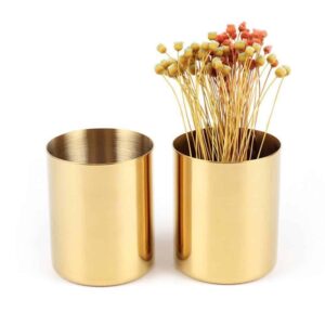 Perfecto by Bjorkman Fluttergold Golden Vase/Pen Holder Vase