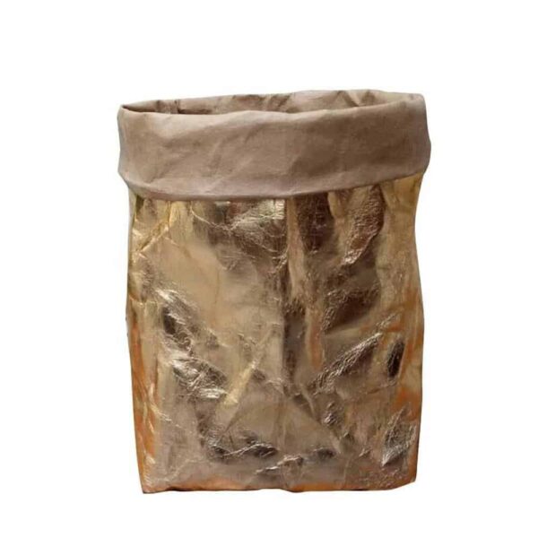 Floweri Vase/Storage Vase Gold Sand / 8x8x15 cm