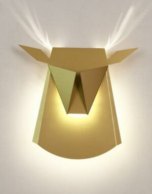 Golden Tjur BW, Wall/Bed Lamp Wall lamp Gold