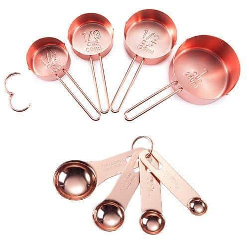 Tiffany by Chloé Stainless Measuring Scoop 4pcs/set unique and elegant Dinnerware Cup & spoon