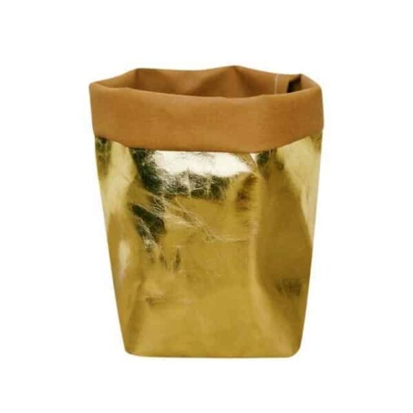 Floweri Vase/Storage Vase Forever Gold / 12x12x23 cm