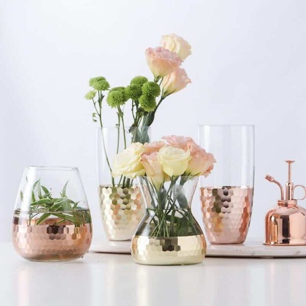 Lily-May Ruby Gold Vase Vase