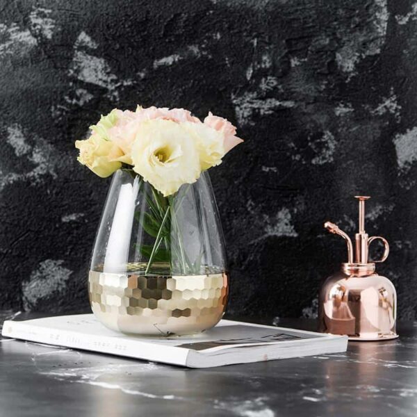 Lily-May Ruby Gold Vase Vase