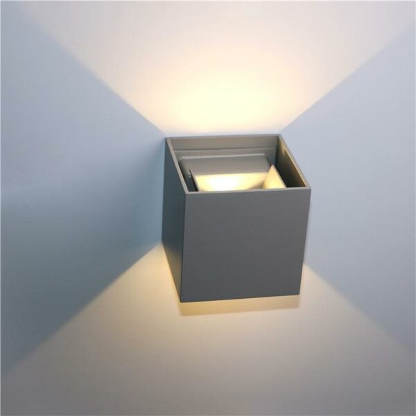Veronica Cube S2 Wall Lamp Deco unique and elegant Wall lamp Cool gray / 7W / Cold White