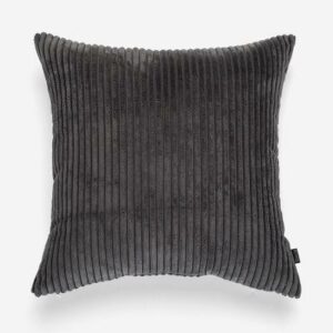 Flocking Cushion by Celiné Pillow Dark Grey / 60x60cm