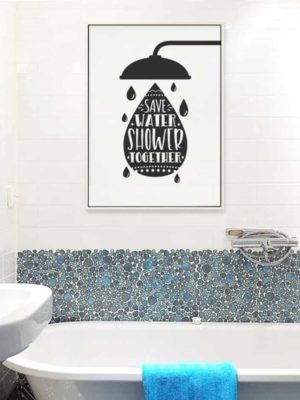 Wash Brush Flush Inspirational Quotes | Unframed Canvas Art unique and elegant Canvas print - Wall Art