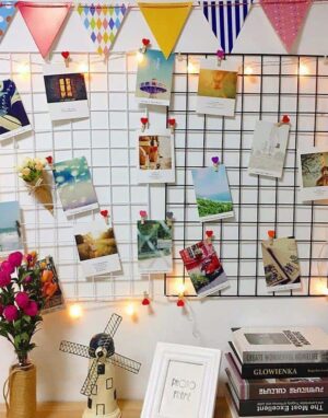 Clean Frame | Metal Photo Wire Grid | Wall Wire Grid | Panel Shelf