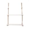 Essence By Shields Shelf | Wooden Hanging Shelf Swing Rope Shelf White 1