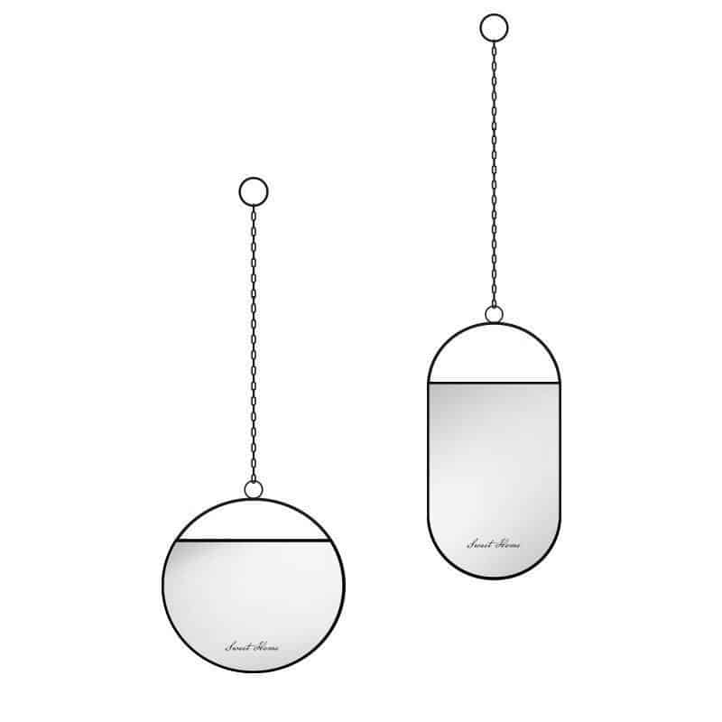 Titanno Black Mirror Hanging Chain Flash Sale Rosseta HOME™