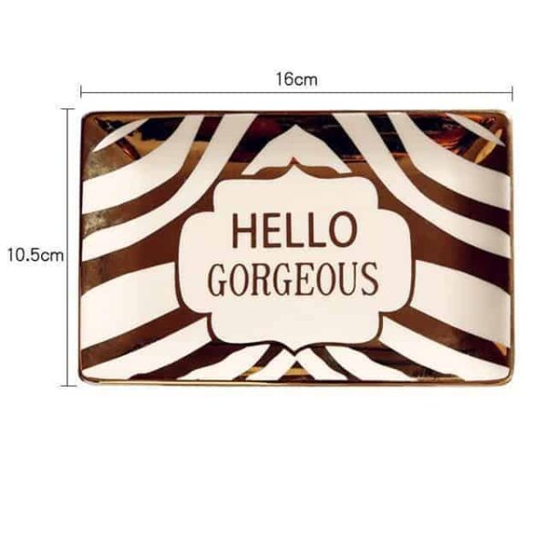 Gorgeousiela Gortwinkle Plate/Decorative Tray Tray Hello G Tiger